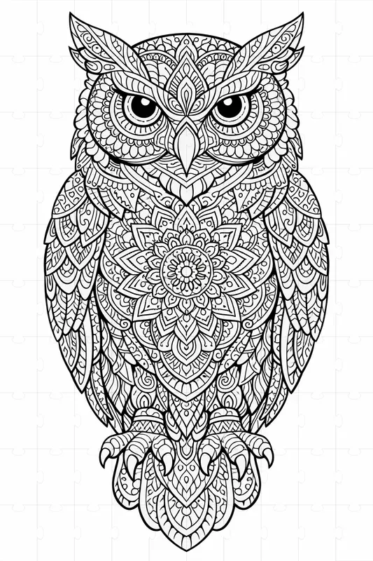 Mandala Animal Adult Coloring Pages