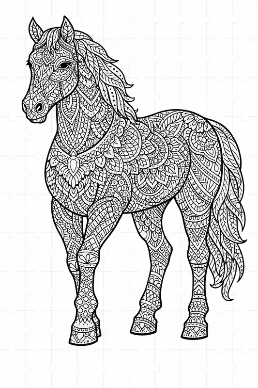 Mandala Animal Adult Coloring Pages