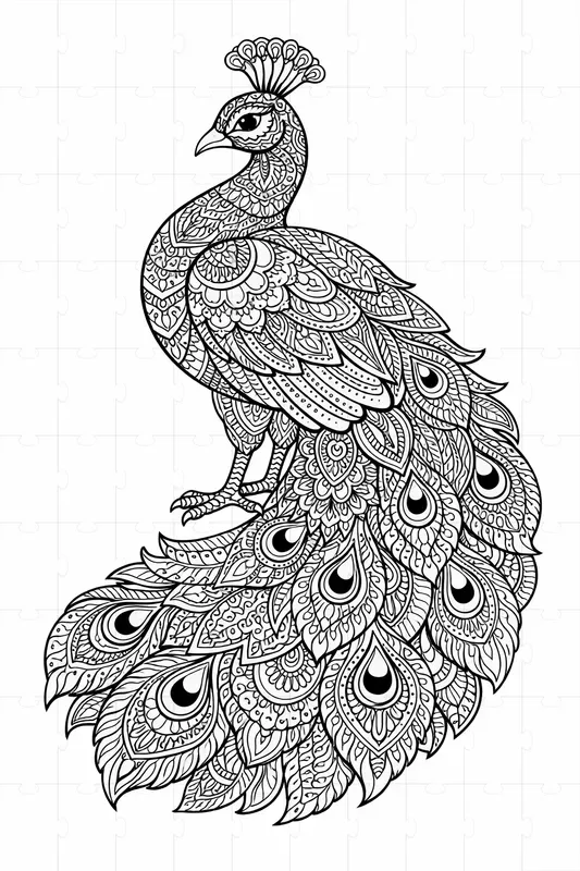 Mandala Animal Adult Coloring Pages
