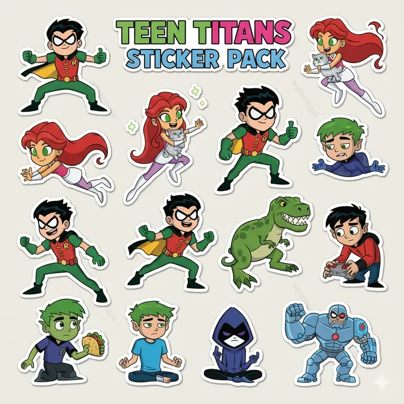 Cartoon Sticker Pack Generator