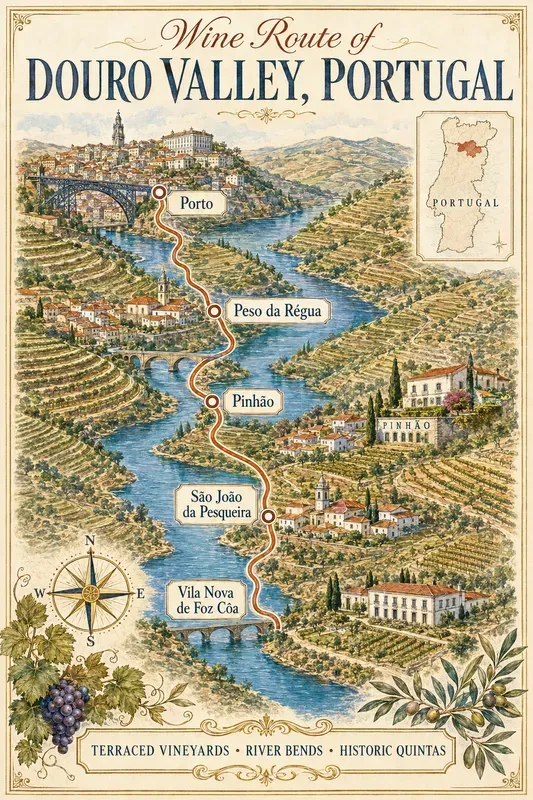 Vintage Wine Route Travel Posters