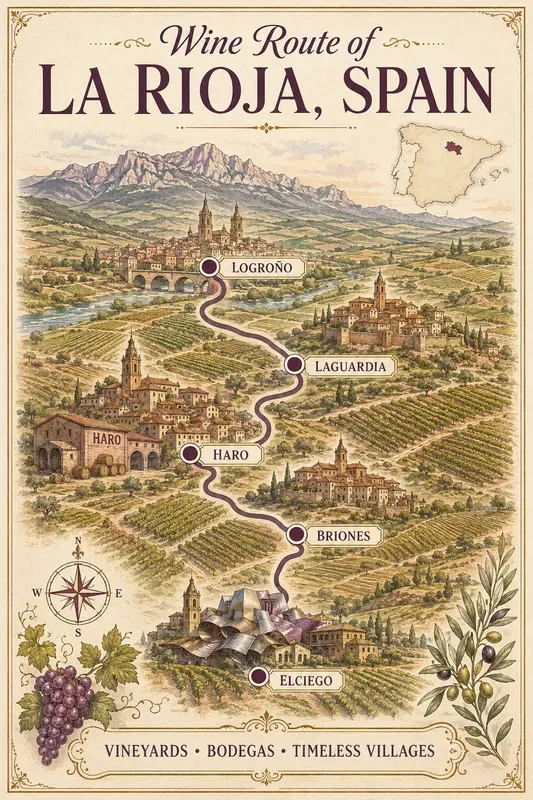 Vintage Wine Route Travel Posters