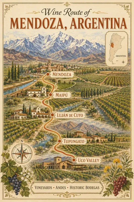 Vintage Wine Route Travel Posters