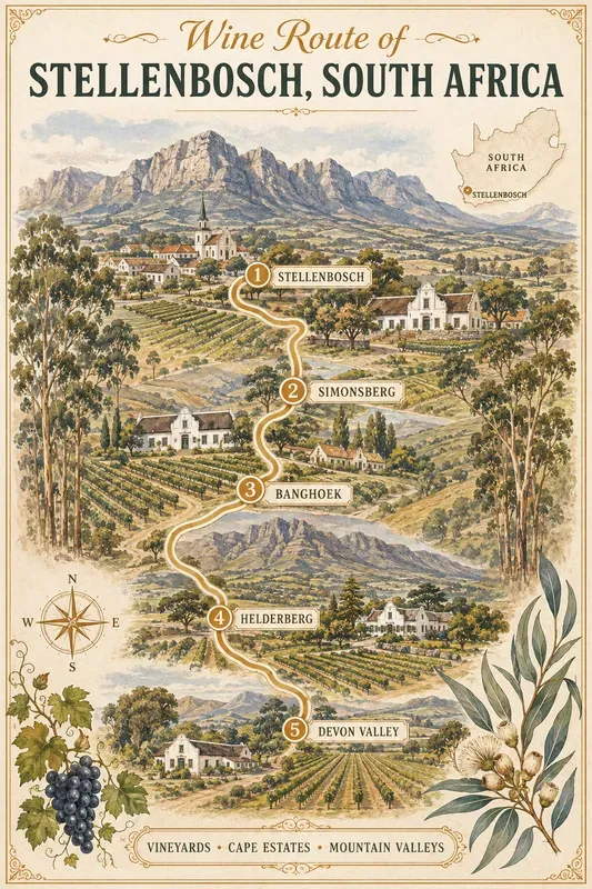 Vintage Wine Route Travel Posters