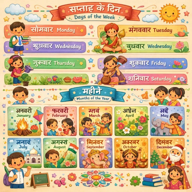 Multilingual Kids Educational Posters