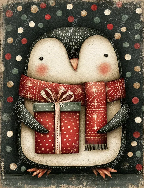 Stylized Christmas Postcard Junk Journals