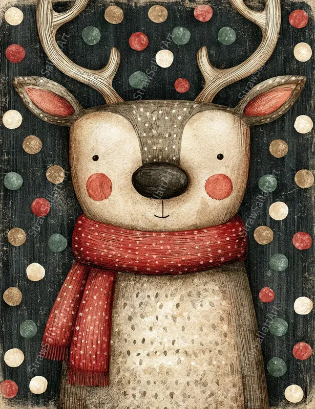 Stylized Christmas Postcard Junk Journals