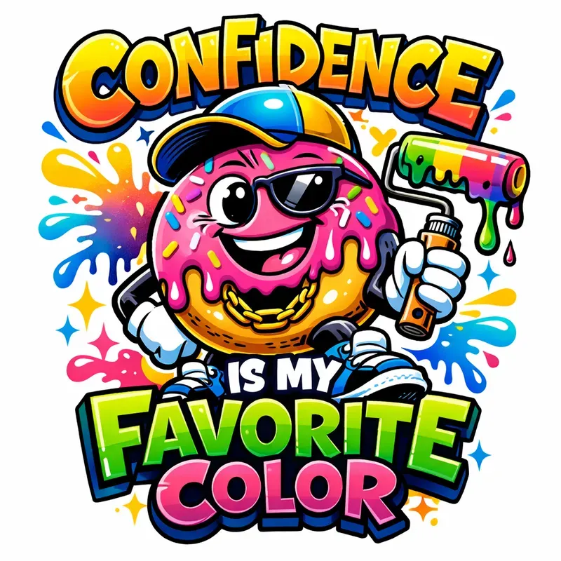 Confidence Streetwear Cartoon Designs