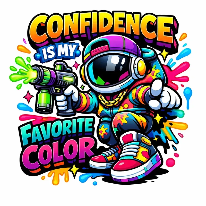 Confidence Streetwear Cartoon Designs