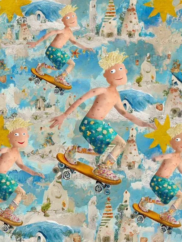 Sunset Splash Society Pattern Backgrounds