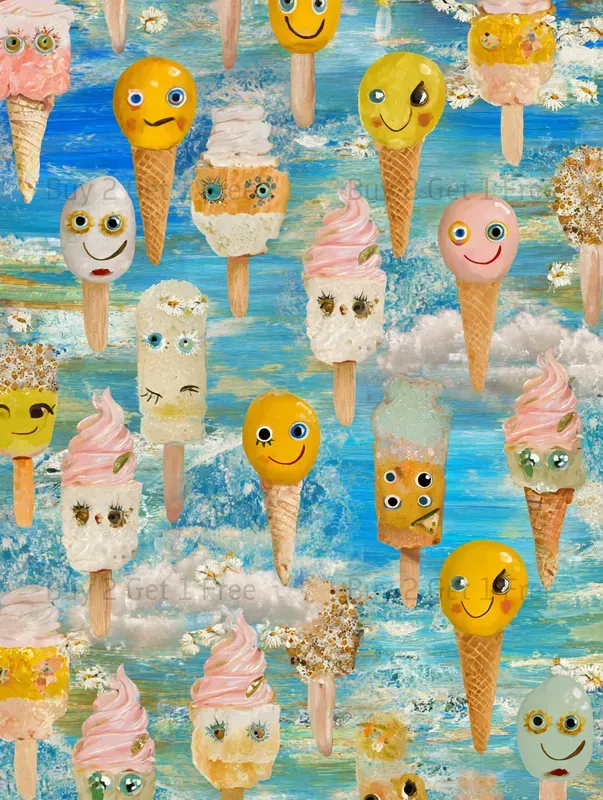 Sunset Splash Society Pattern Backgrounds