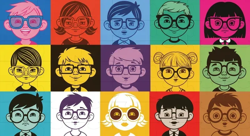 Whimsical Cartoon Faces