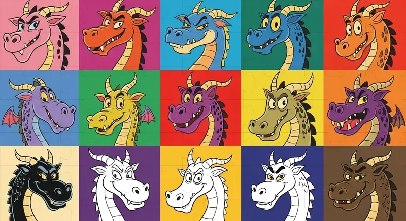 Whimsical Cartoon Faces