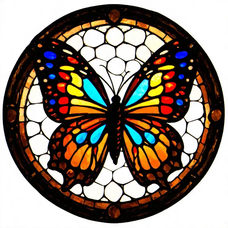 Stained Glass Style Illustrations