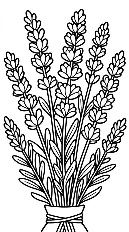 Bold Easy Flower Coloring Pages KDP