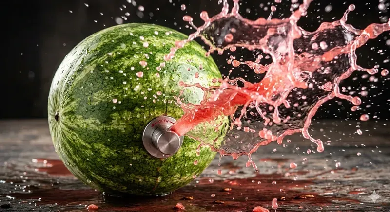 Explosive Fruit Splash Art