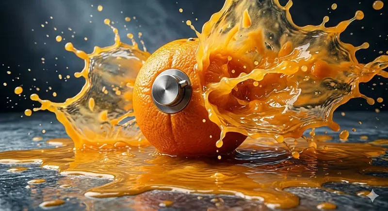 Explosive Fruit Splash Art