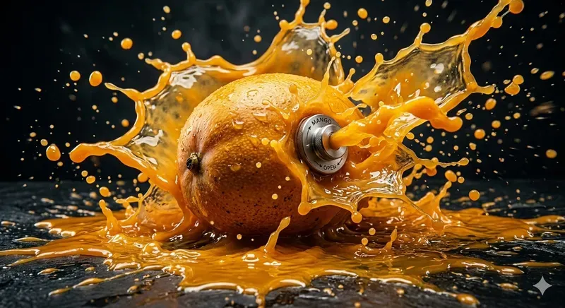 Explosive Fruit Splash Art