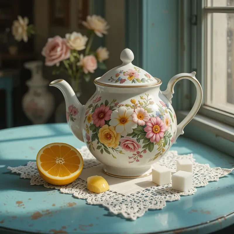 Vintage Sweets Floral Caf Aesthetics
