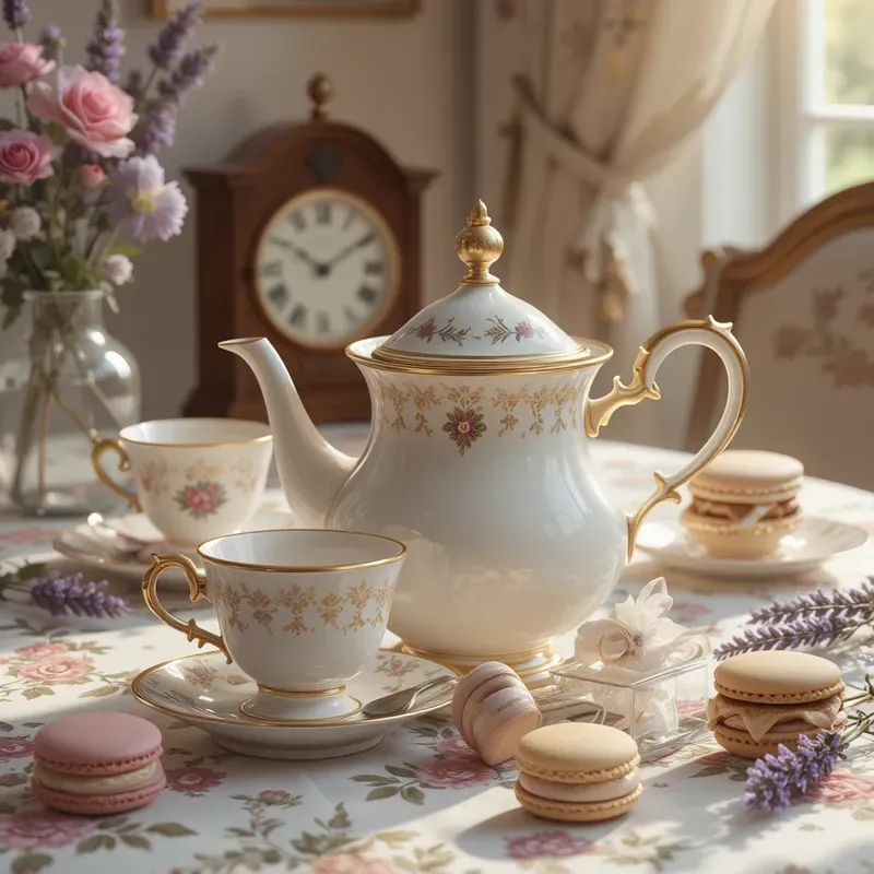 Vintage Sweets Floral Caf Aesthetics
