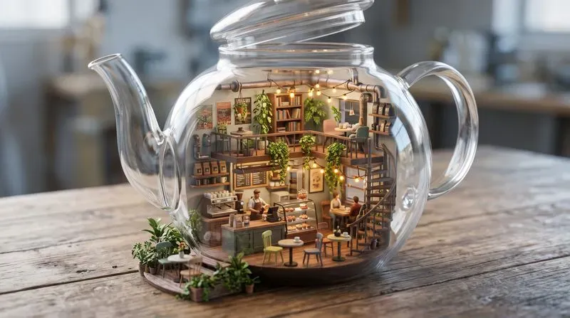 Isometric 3D Miniature Glass Worlds