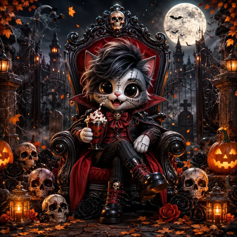 Cute Gothic Halloween Doll Creators