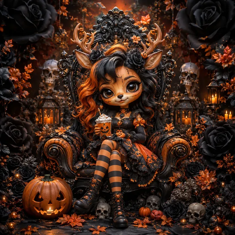 Cute Gothic Halloween Doll Creators