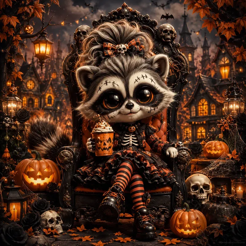 Cute Gothic Halloween Doll Creators