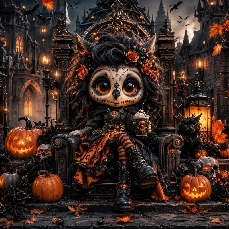 Cute Gothic Halloween Doll Creators