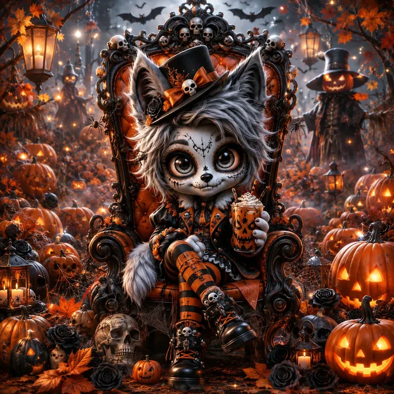 Cute Gothic Halloween Doll Creators