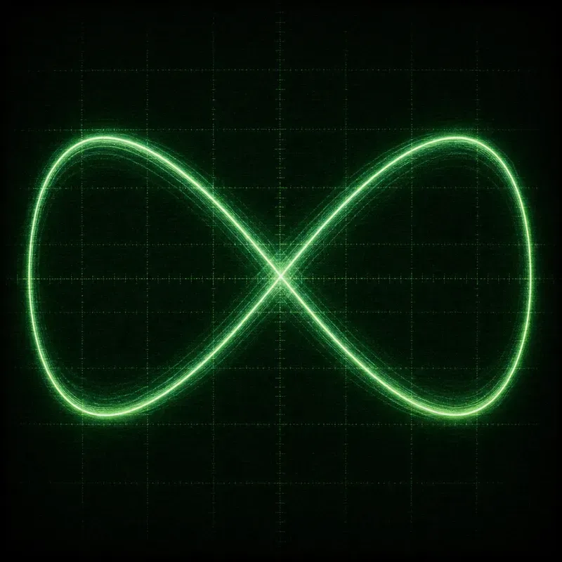 Analog Oscilloscope Light Art