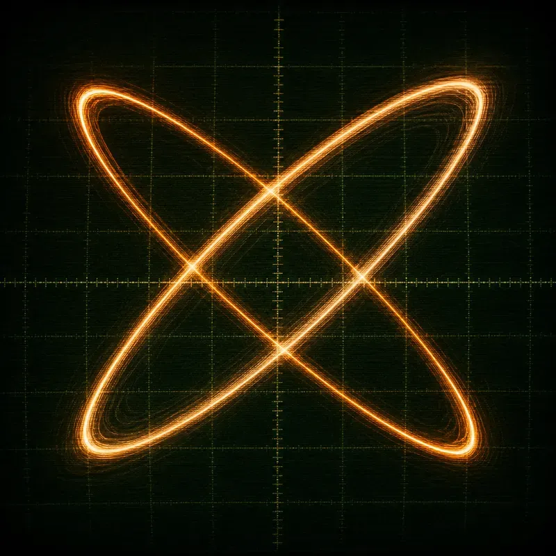 Analog Oscilloscope Light Art