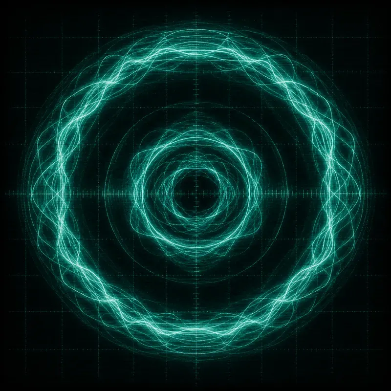 Analog Oscilloscope Light Art