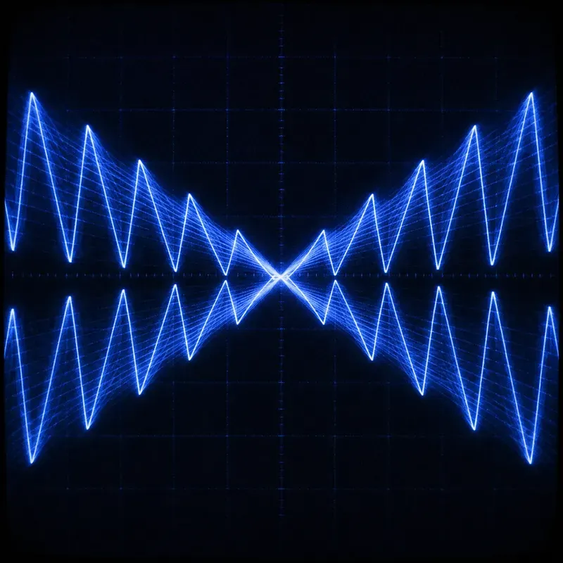Analog Oscilloscope Light Art