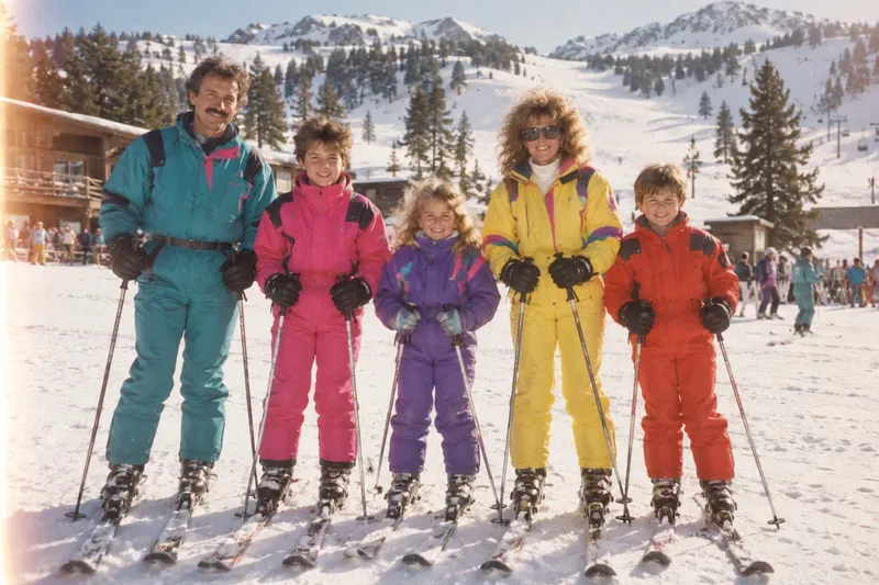80s Ski Trip Photos