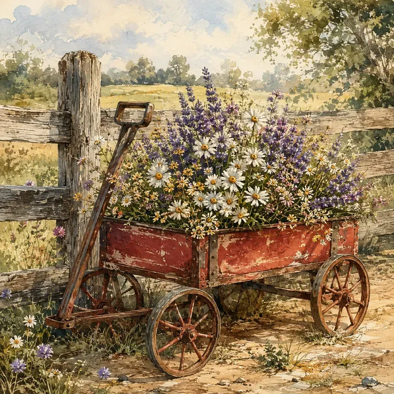 Rustic Vintage Watercolor Collections