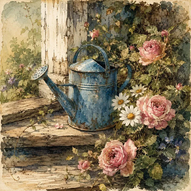 Rustic Vintage Watercolor Collections