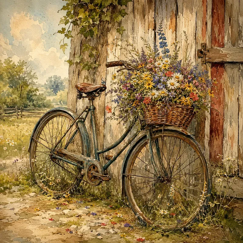 Rustic Vintage Watercolor Collections