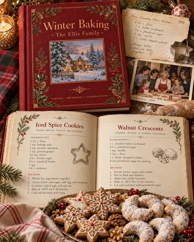 Personalized Family Recipe Heirloom Books
