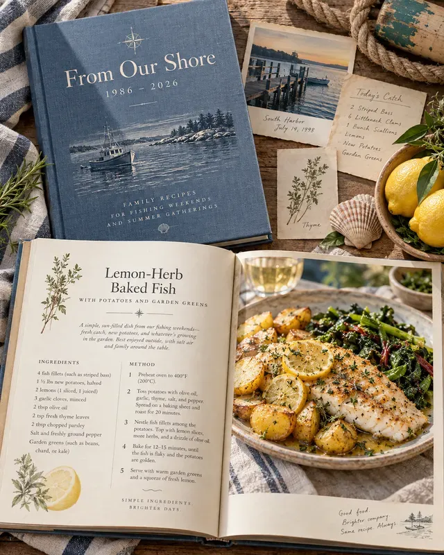 Personalized Family Recipe Heirloom Books