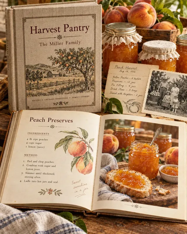 Personalized Family Recipe Heirloom Books