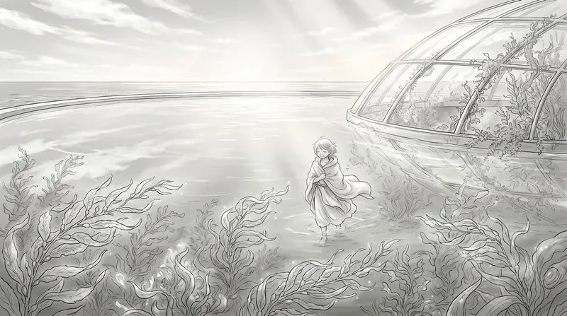 Monochrome Utopian Manga Environments
