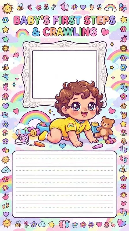 Y2k Kawaii Baby Memory Book Pages