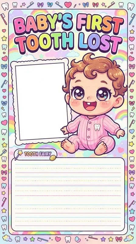 Y2k Kawaii Baby Memory Book Pages