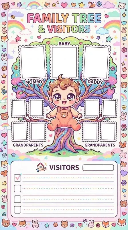 Y2k Kawaii Baby Memory Book Pages