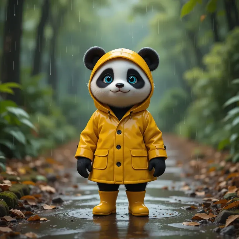 Rainy Day Forest Critters