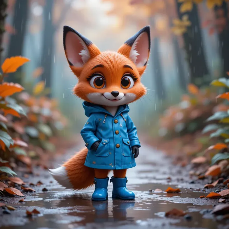 Rainy Day Forest Critters