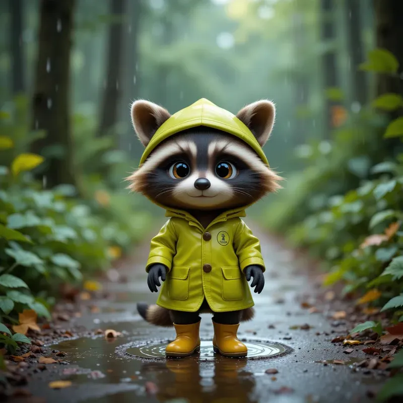 Rainy Day Forest Critters