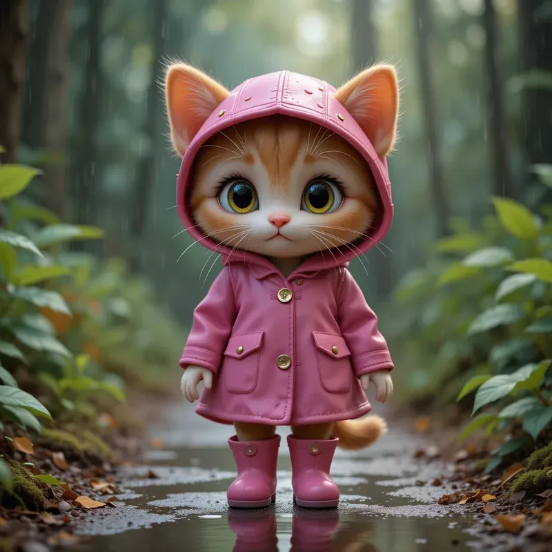 Rainy Day Forest Critters
