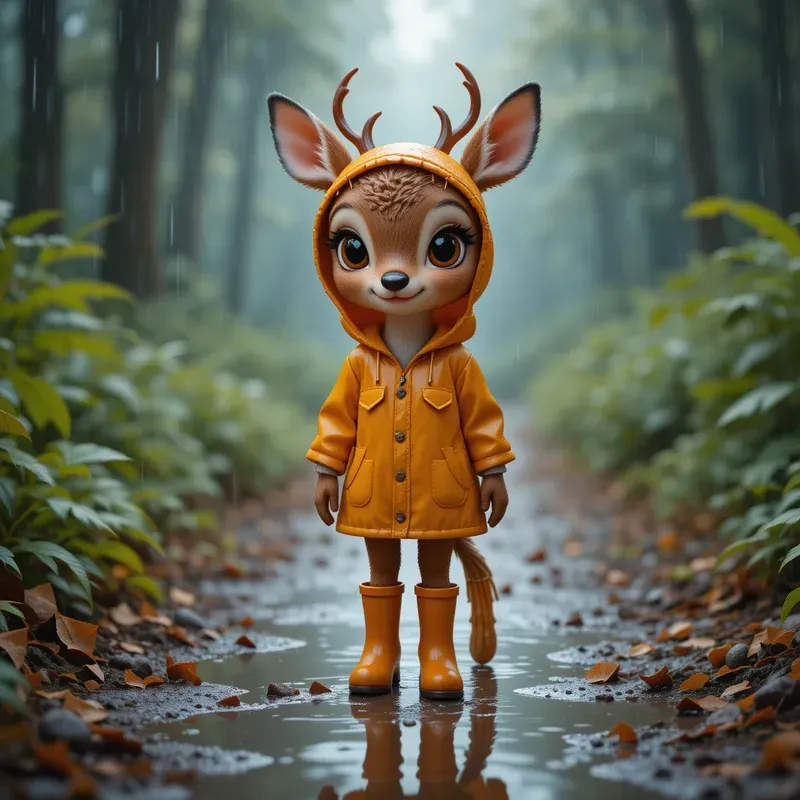 Rainy Day Forest Critters